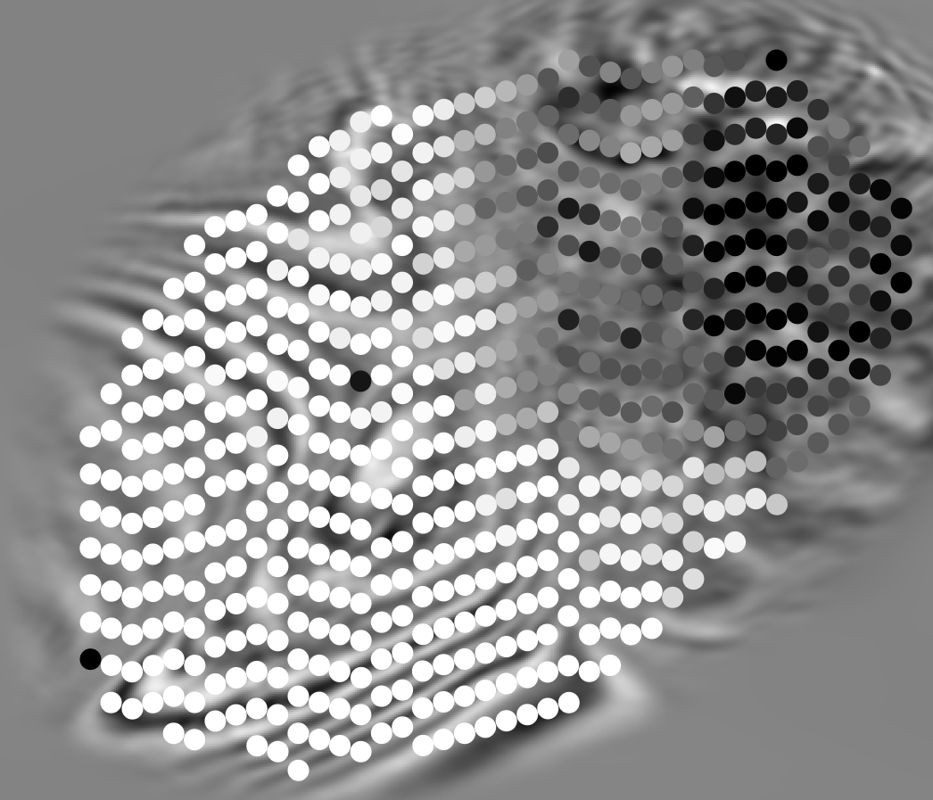 Depth slice at 100 with per-shot trace-fit overlay — M2 FDR against T1 — M1-FDR, Depth 100 · shots
