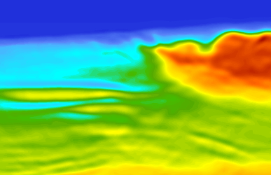 M1 to M2 — the first TSL-FWI update acting across the model — M2-FWI, Inline 552