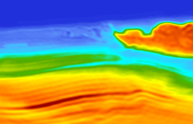T1 to T2 — overshoot at the salt extremity corrected by the parameter scan — T2, Inline 552